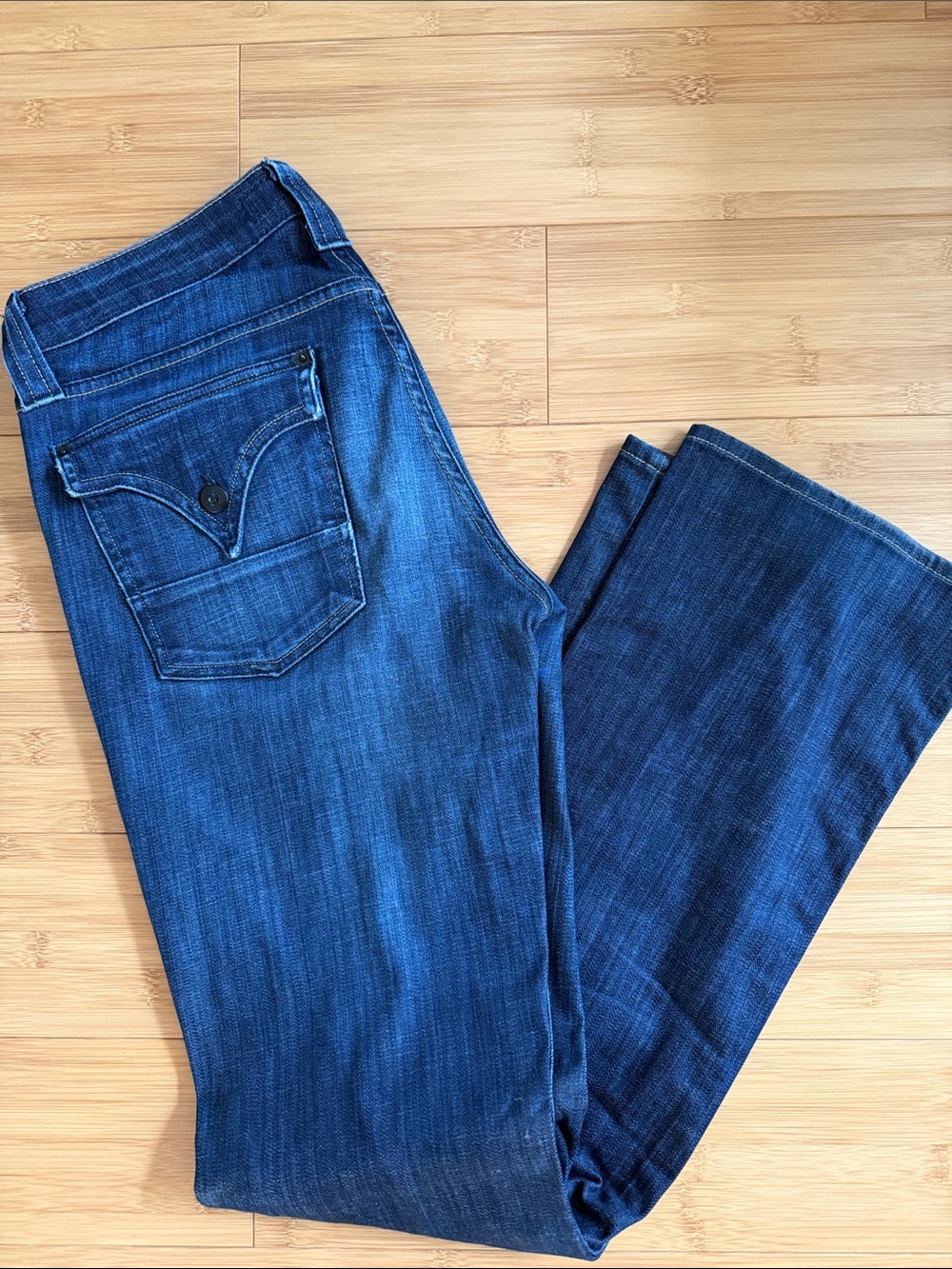 Hudson Jeans Men’s Straight Dark Blue Denim